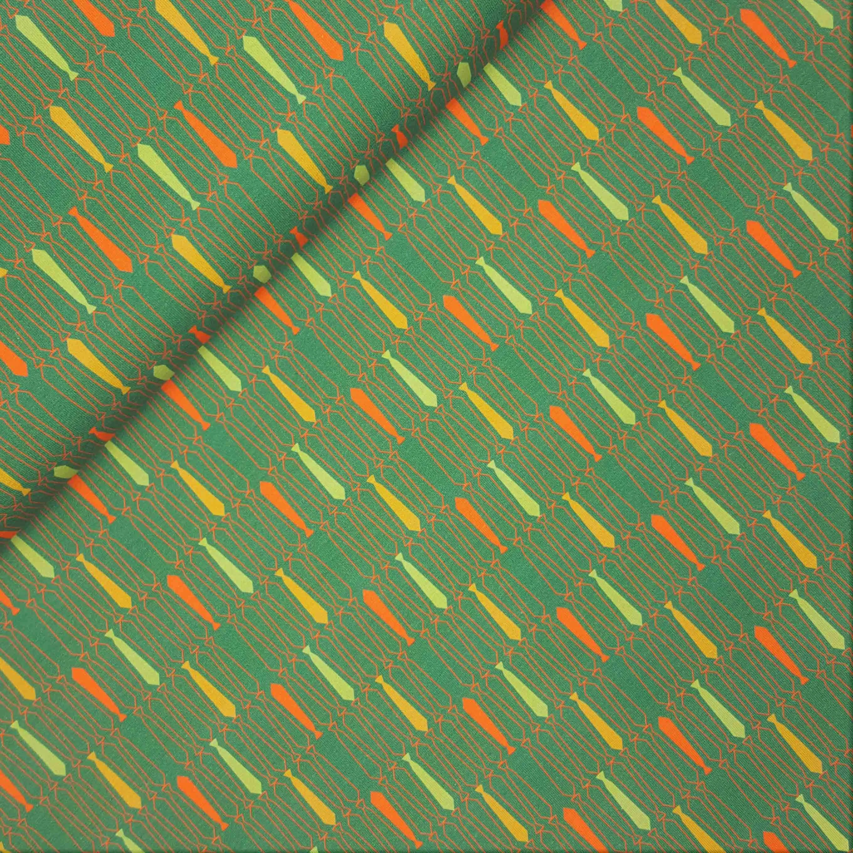 Ties groen tricot van Cherry Design